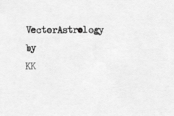 VectorAstrology by KK