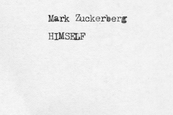 Mark Zuckerberg HIMSELF 