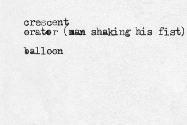 crescent orator (man shaking his fist) balloon