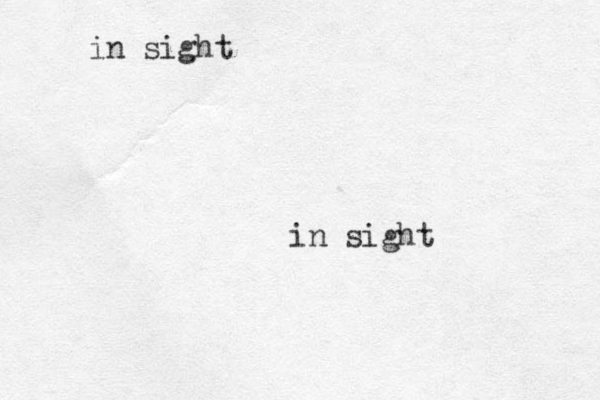 in sight in sight