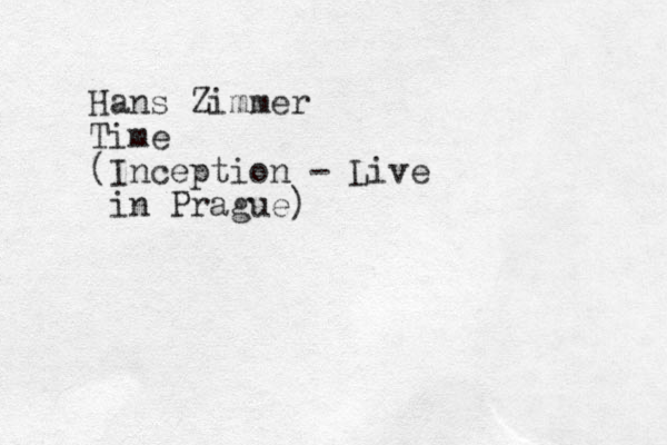 Hans Zimmer Time (Inception - Live in Prague)