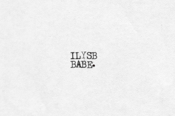 ILYSB BABE.