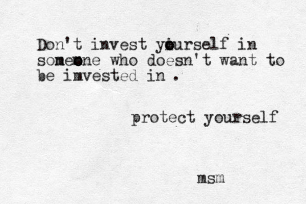Don't invest yiurs o o o elf in son m m meo o one who doesn't want to be imvested in msm . protect yourself 
