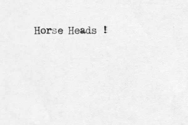 Horse Heads !