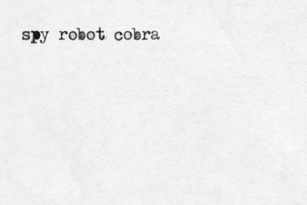spy robot cobra