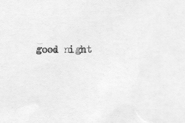 good night