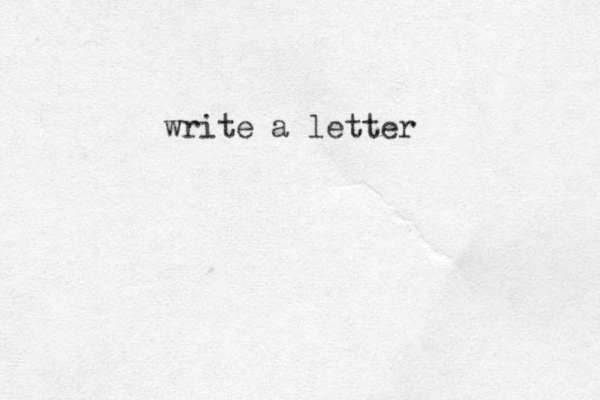 write a letter