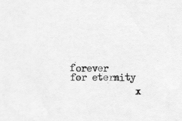 forever for eternity x