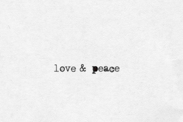 love & oeace p