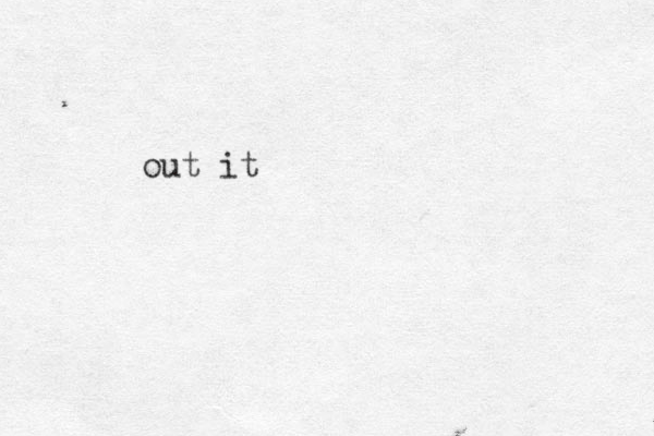 out it