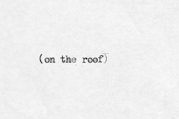 (on the roof)