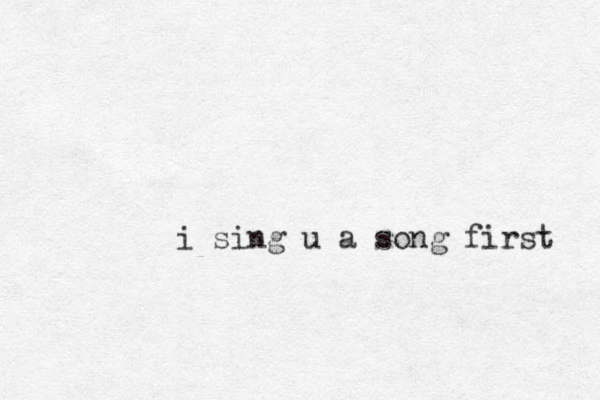i sing u a so g n first 