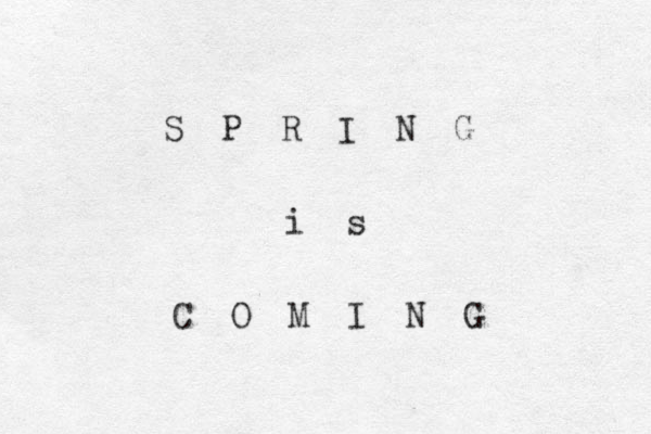 S P R I N G i s C O M I N G 