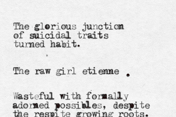The glorious junction of suicidal traits turned habit. The raw girl etienne . Wasteful with formally adorned possibles, despite the respite growing roots. 