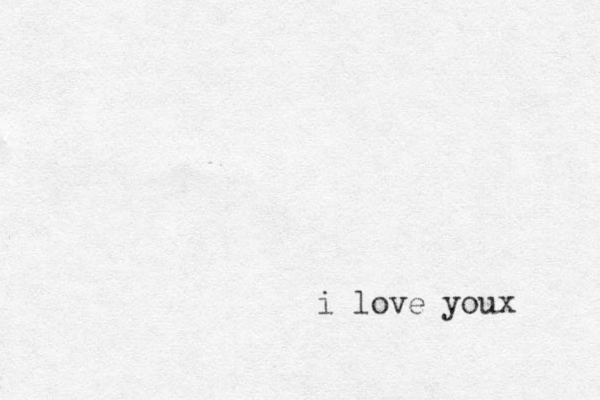 i love youx