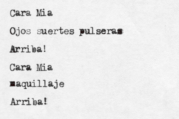 Cara Mia Ojos suertes pulseras Arriba! Cara Mia maquillaje Arriba!