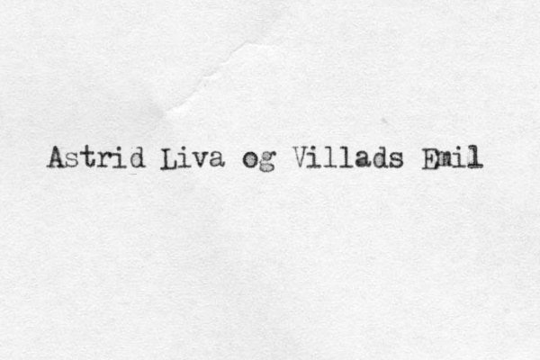 Astrid Liva og Villads Emil 
