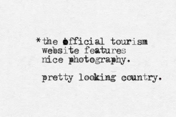 *the iff o o icial tourism website features nice photography. pretty looking country. 