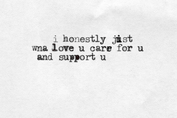 i honestly jist i u wna love u carr for r e e u and support u