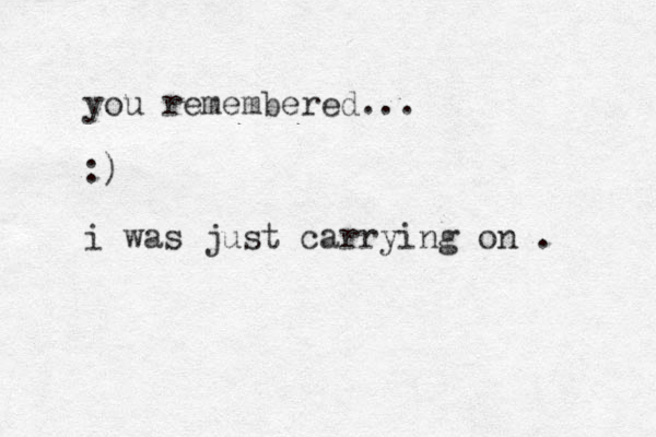 you remembered... :) i was just carrying on . 