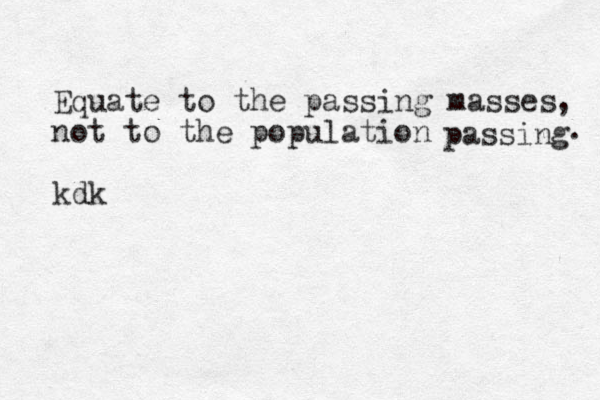Equate to the passing masses not to the population kdk passing , . 