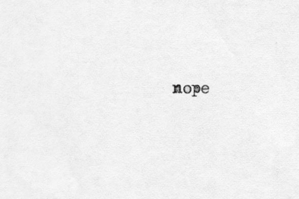 nope
