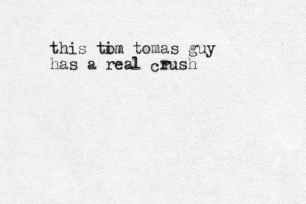 this tim om tomas guy has a real rush c 