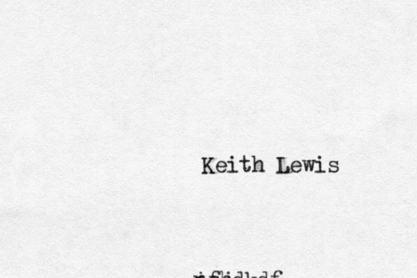 Keith Lewis nfjdkdf ish 