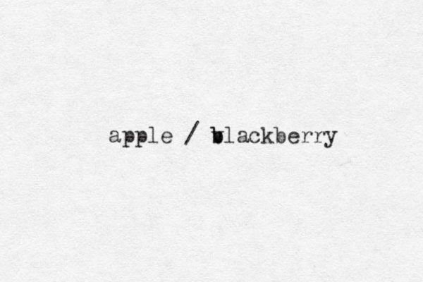 apple / v b blackberry 