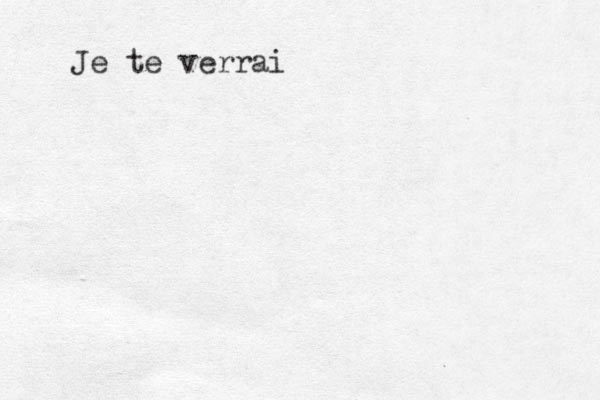 Je te verrai 