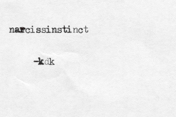 narcissinstinct -kdk