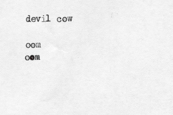 devil cow oom oom