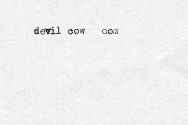 devil cow oom