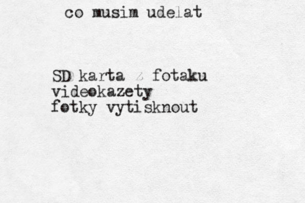 SD karta z fotaku videokazety fotky vytisknout co musim udelat