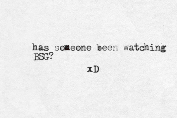 has someone been watching BSG? xD
