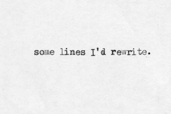 some lines I'd rewrite. 