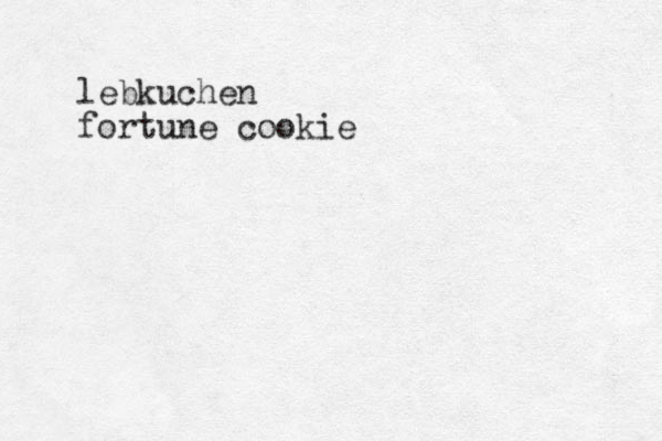 lebkuchen fortune cookie
