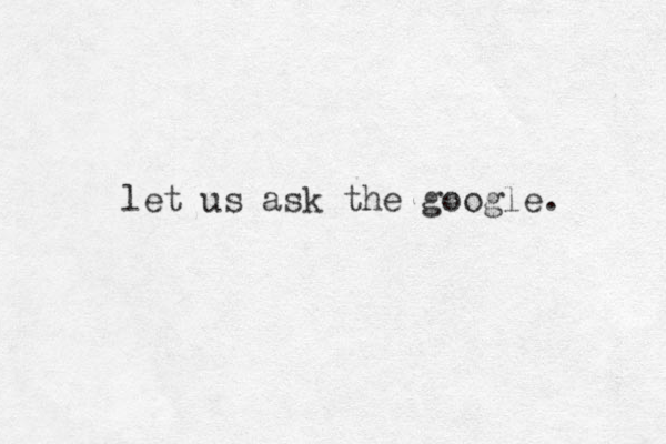 let us ask the google. 