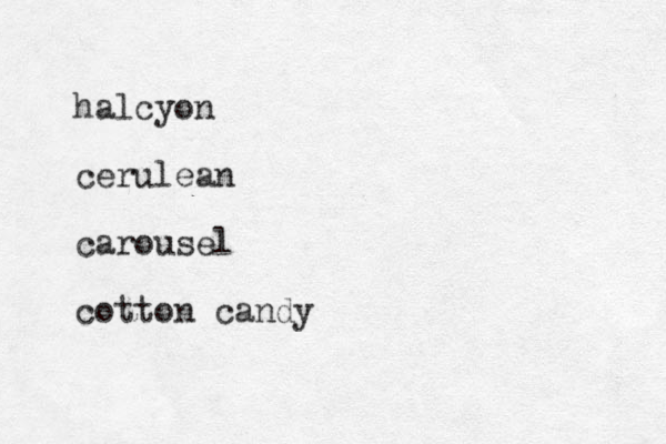 halcyon cerulean carousel cotton candy