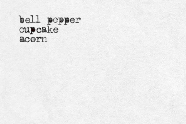 bell pepper cupcake acorn
