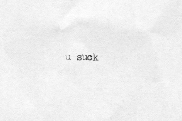u suck