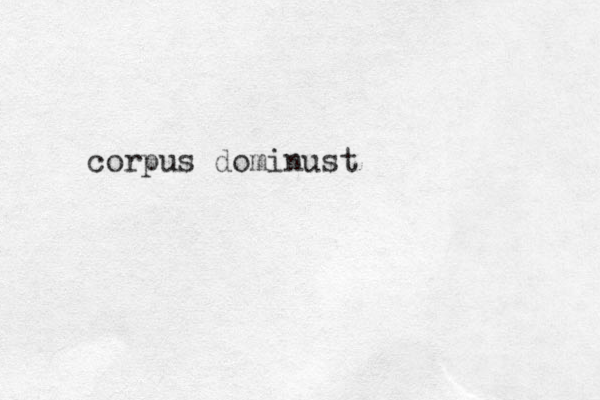 corpus dominust