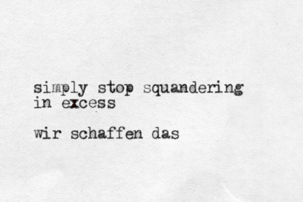 simply stop squandering in excess wir schaffen das