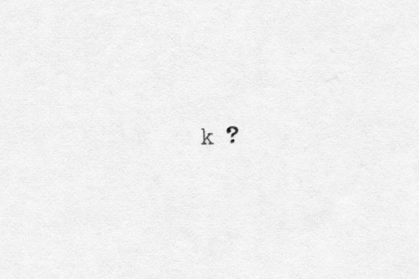 k ? 