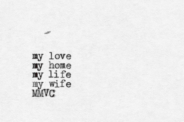 my love my home my life my wife e MMVC
