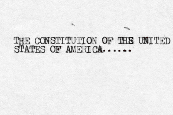 THE CONSTITUTION OF THS E UNITED STATES OF AMERICA AMERICA...... 