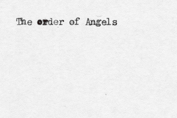 The order of Angels 