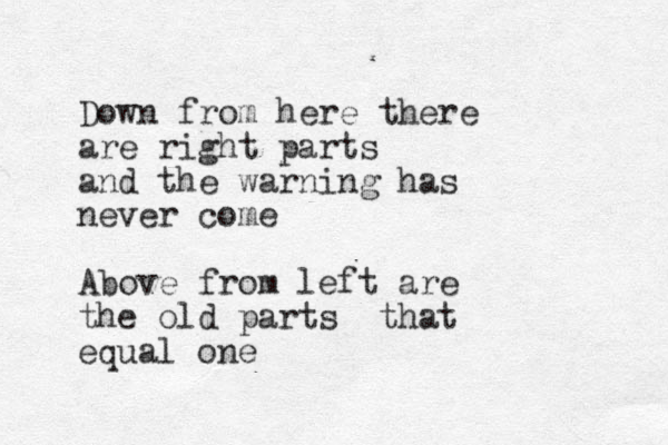 Down from here there are right parts and the warning has never come Above from left are the old parts that equal one 