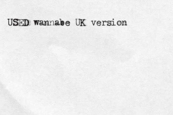 USED wannabe UK version 