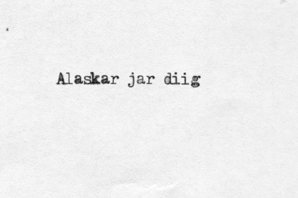 Alaskar jar diig